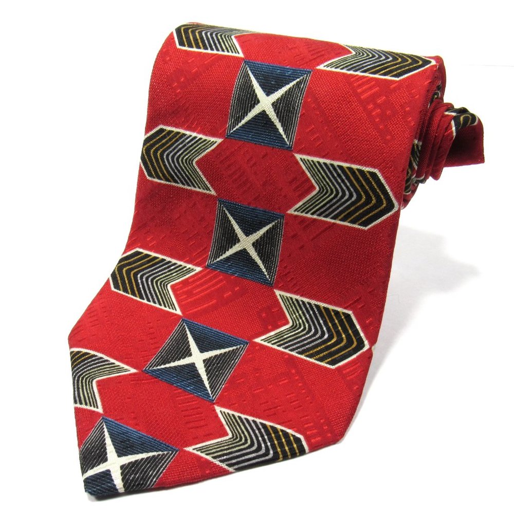 FORMAT Mens Vintage Tie Arrow Print Made in Japan